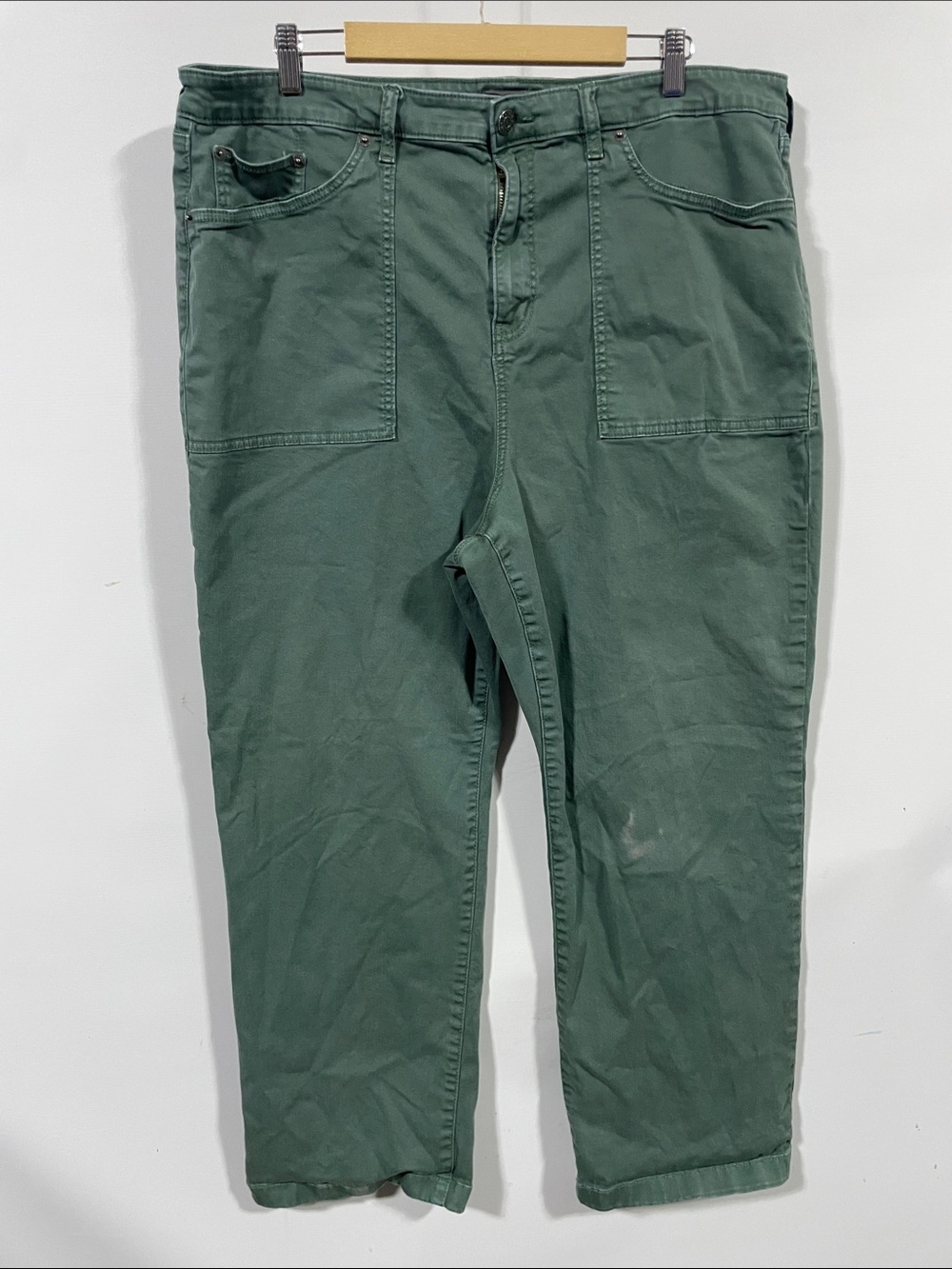 torrid Straight-Leg Jeans in Forest Green